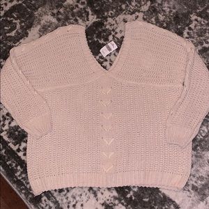 Knit v-neck sweater